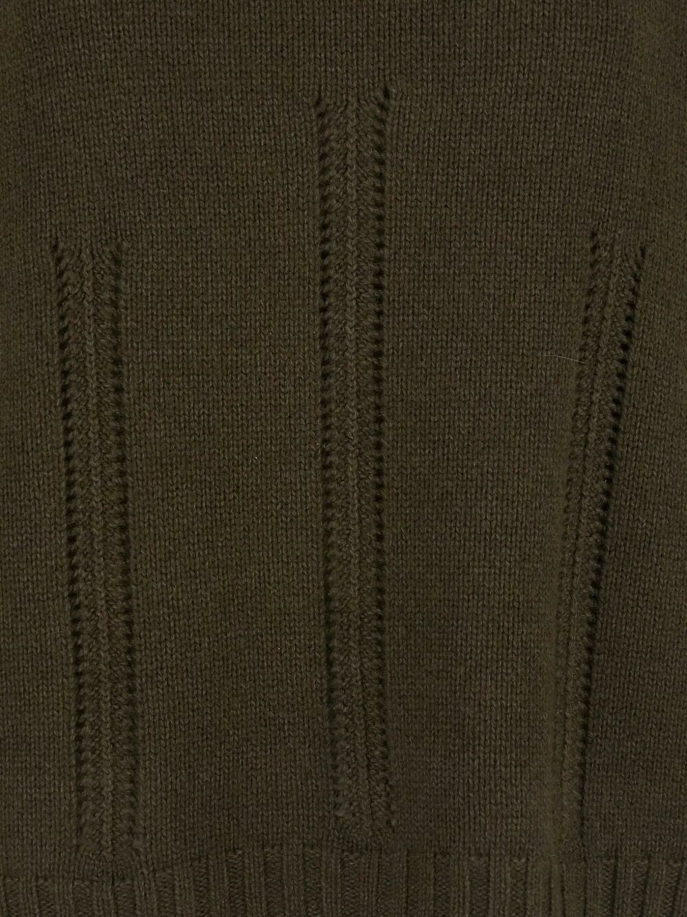 LONG-SLEEVED MOCK NECK CASHMERE SWEATER