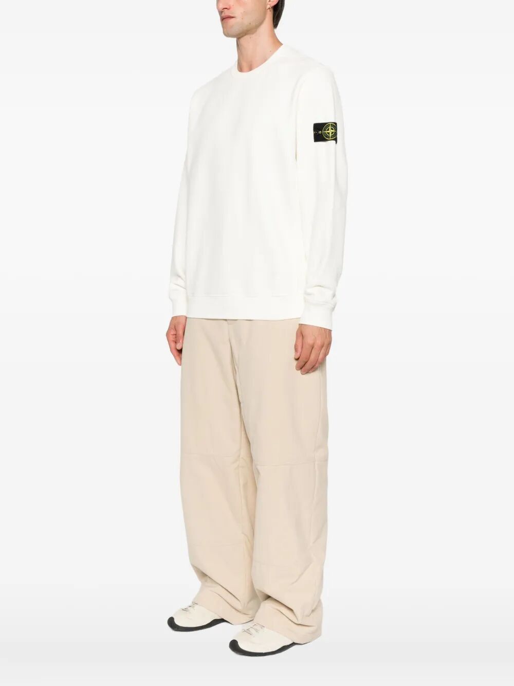 COTTON FLEECE CREW NECK SWEATSHIRT