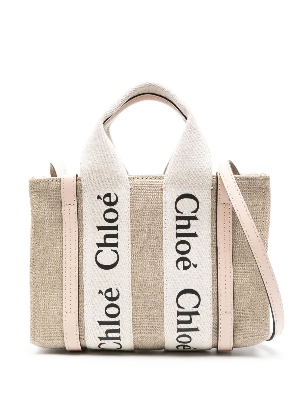 MINI WOODY LINEN TOTE BAG