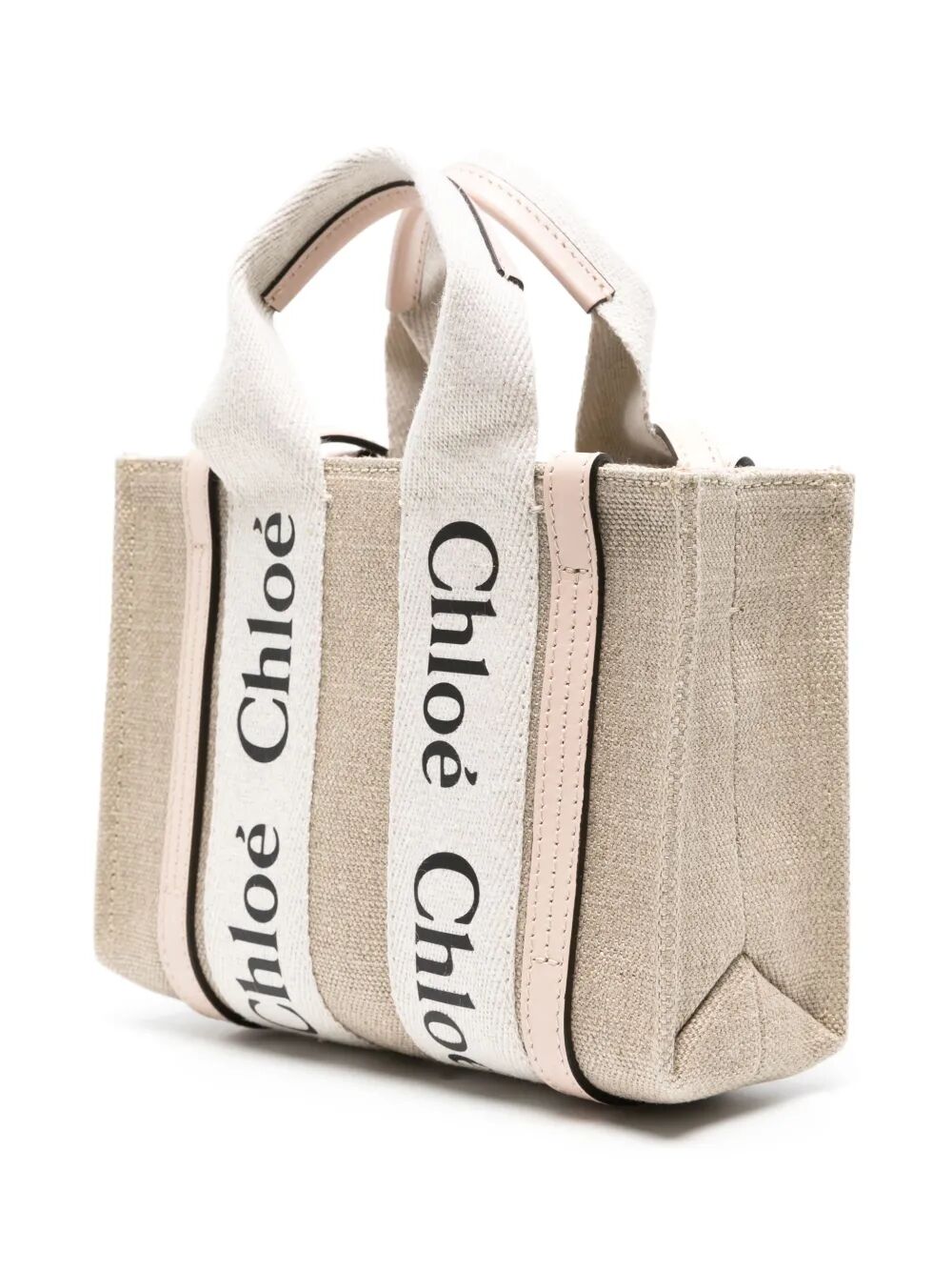 MINI WOODY LINEN TOTE BAG