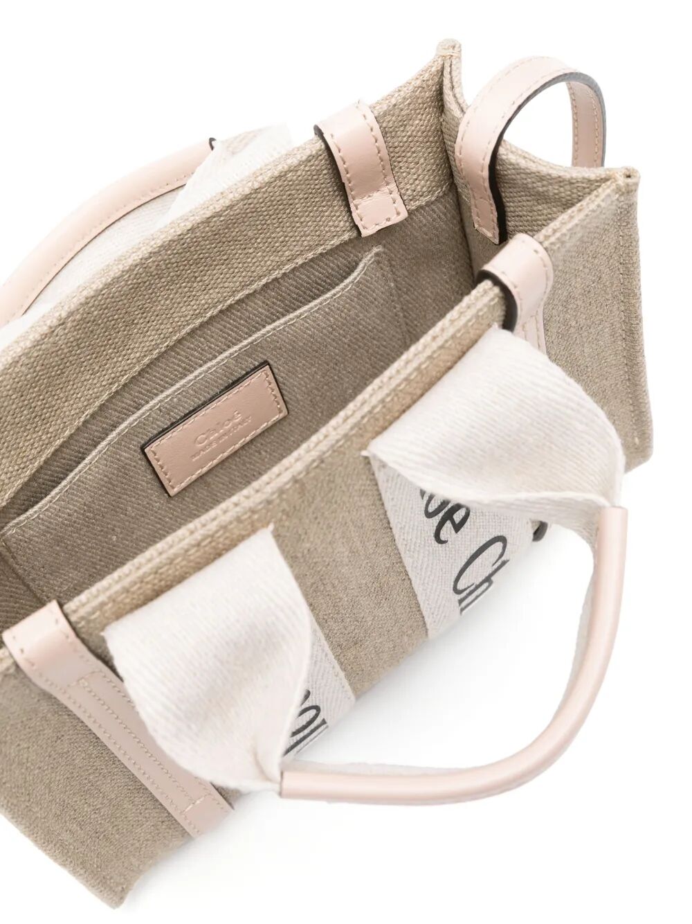 MINI WOODY LINEN TOTE BAG