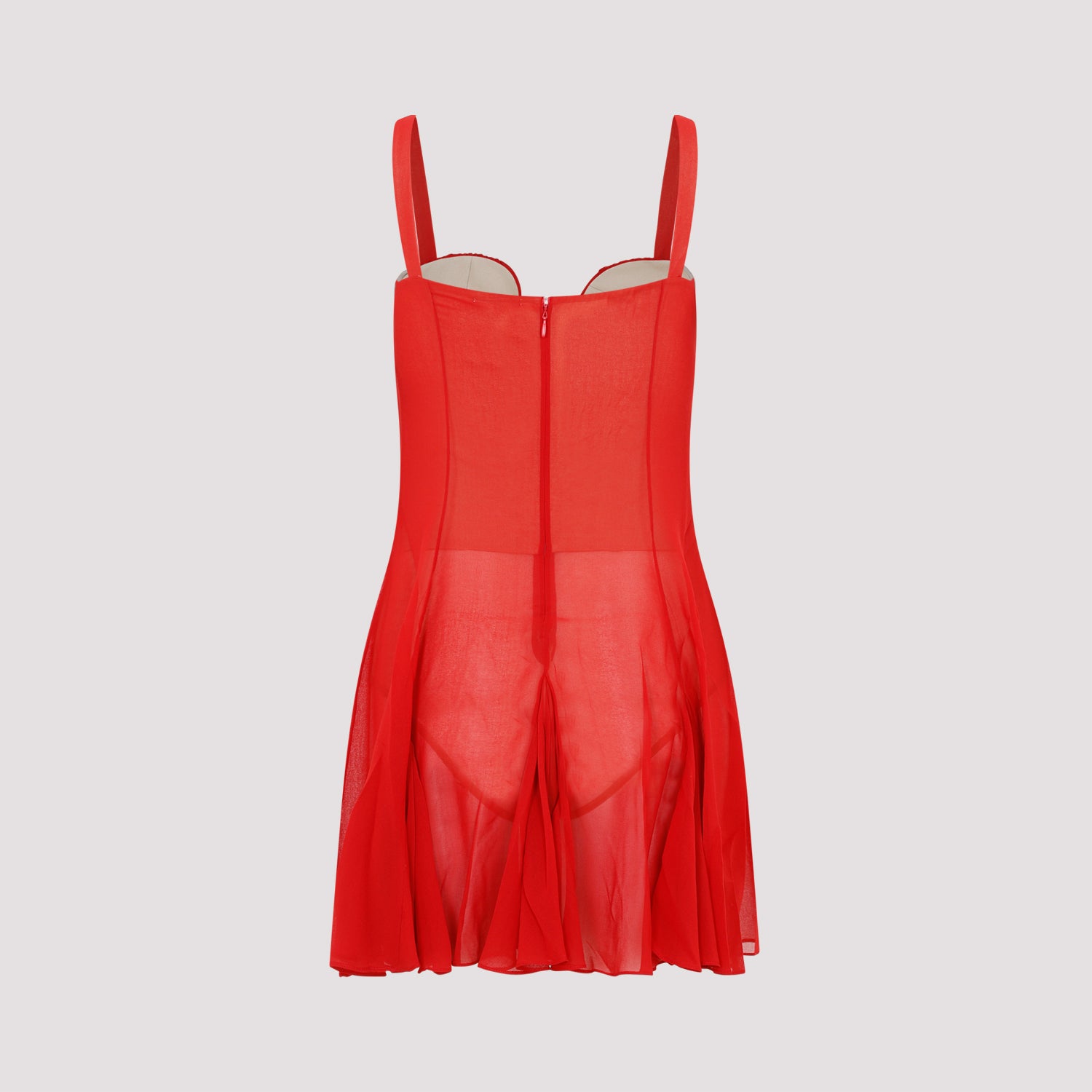 Asymmetrical Panel Godet Mini Dress