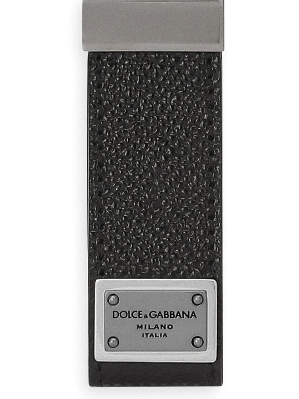 CALFSKIN KEY CHAIN WITH LOGO TAG