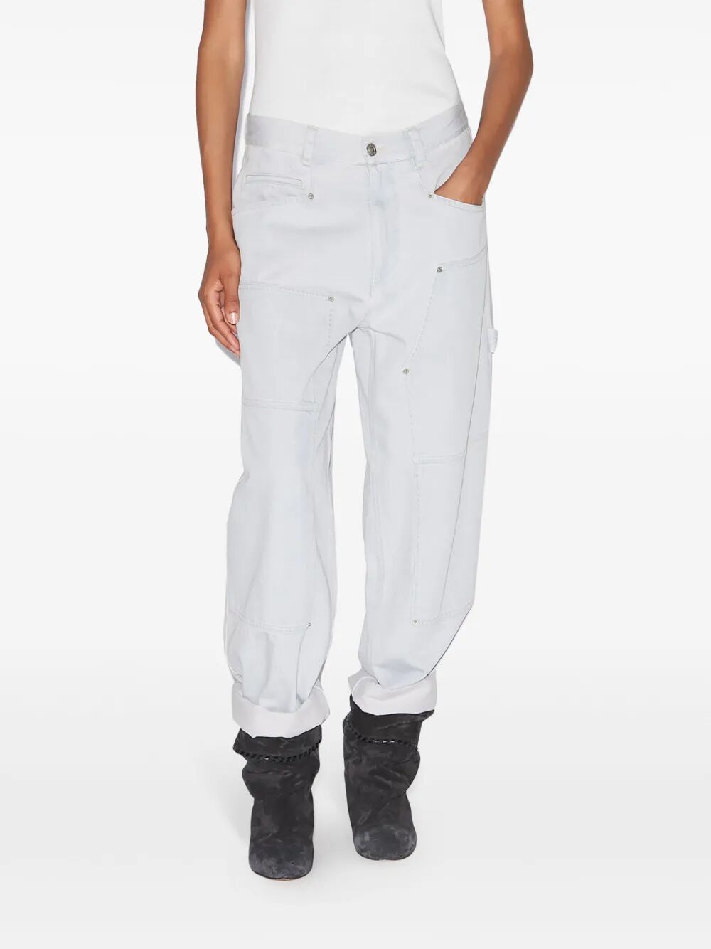 OPHRA LOOSE FIT FINE DENIM JEANS