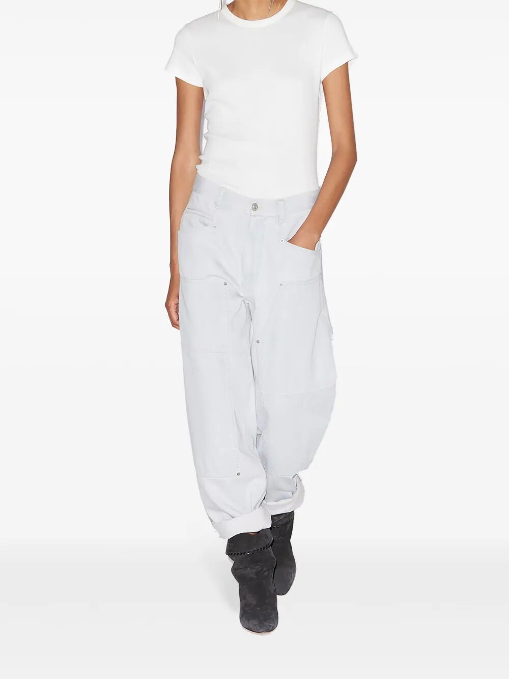 OPHRA LOOSE FIT FINE DENIM JEANS