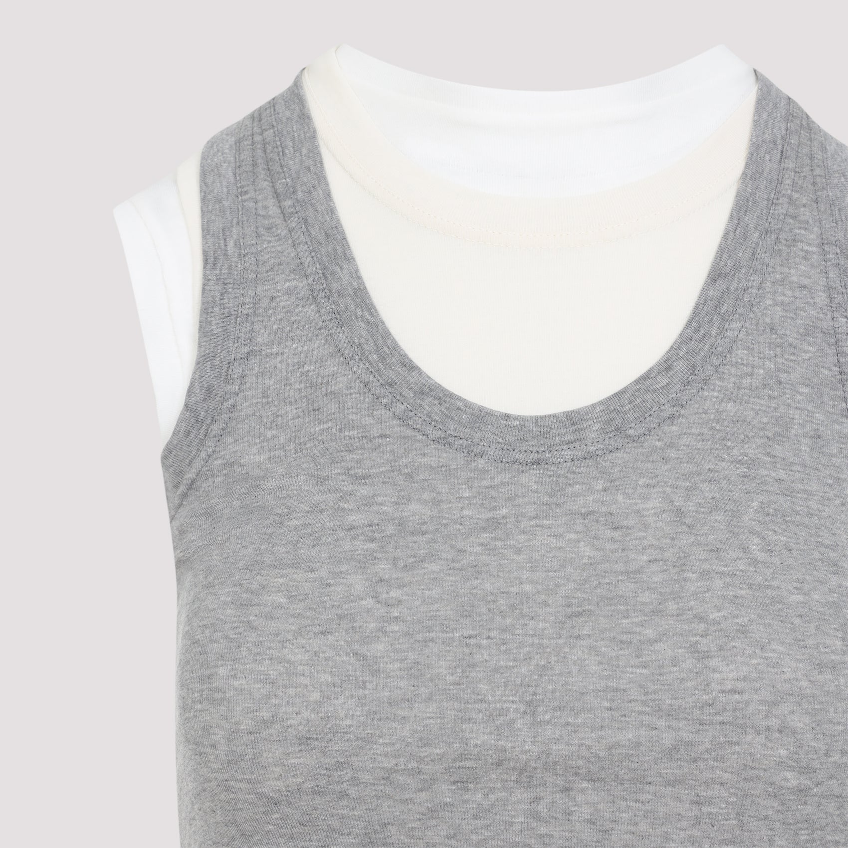 Jil Sander+ Kit Grey Cotton Tank Top