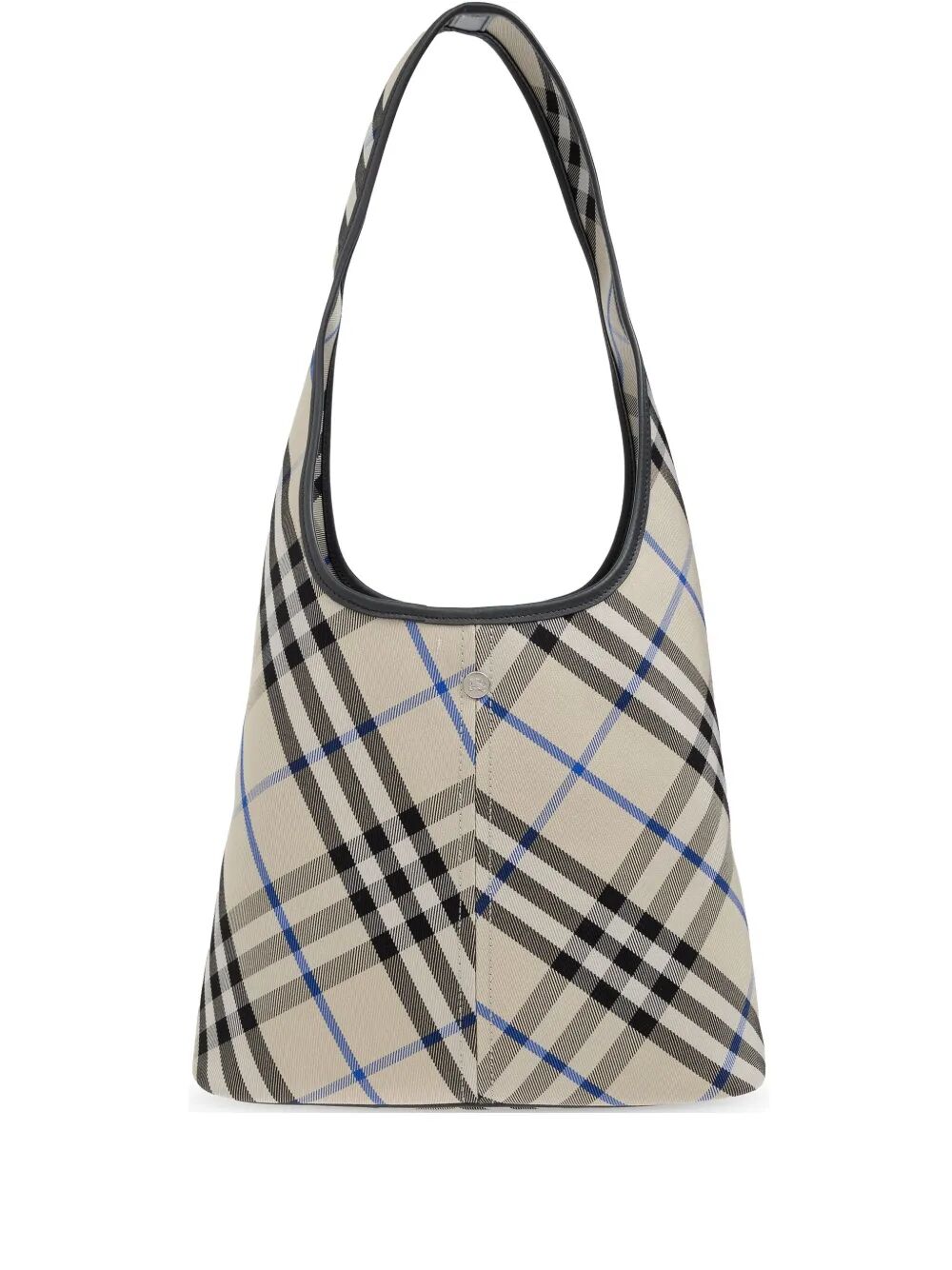 CHECK-PATTERN SHOULDER BAG