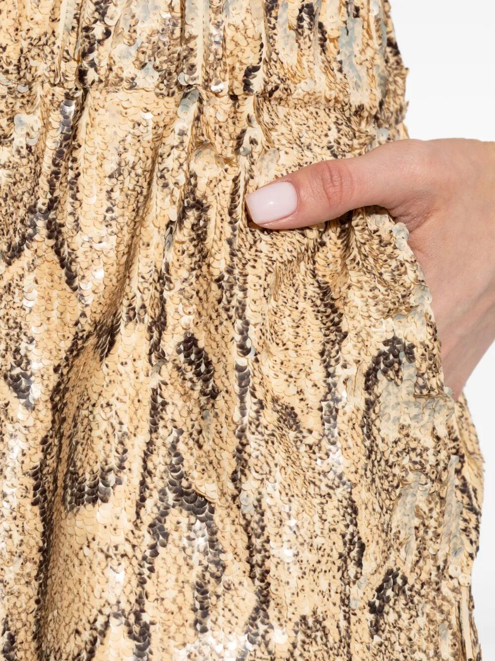 POMY SEQUINS-EMBELLISHED SHORTS