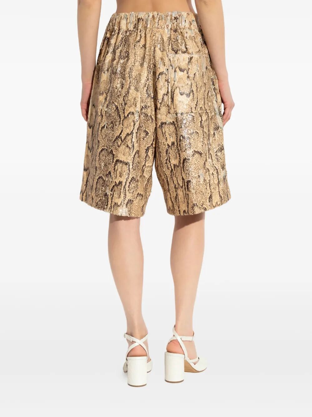 POMY SEQUINS-EMBELLISHED SHORTS