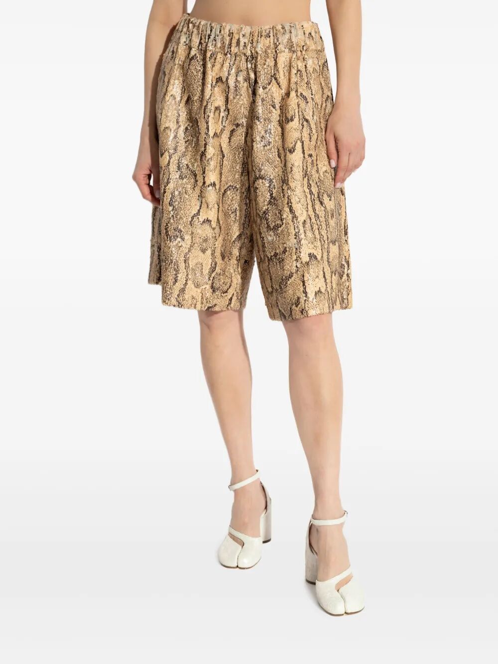 POMY SEQUINS-EMBELLISHED SHORTS