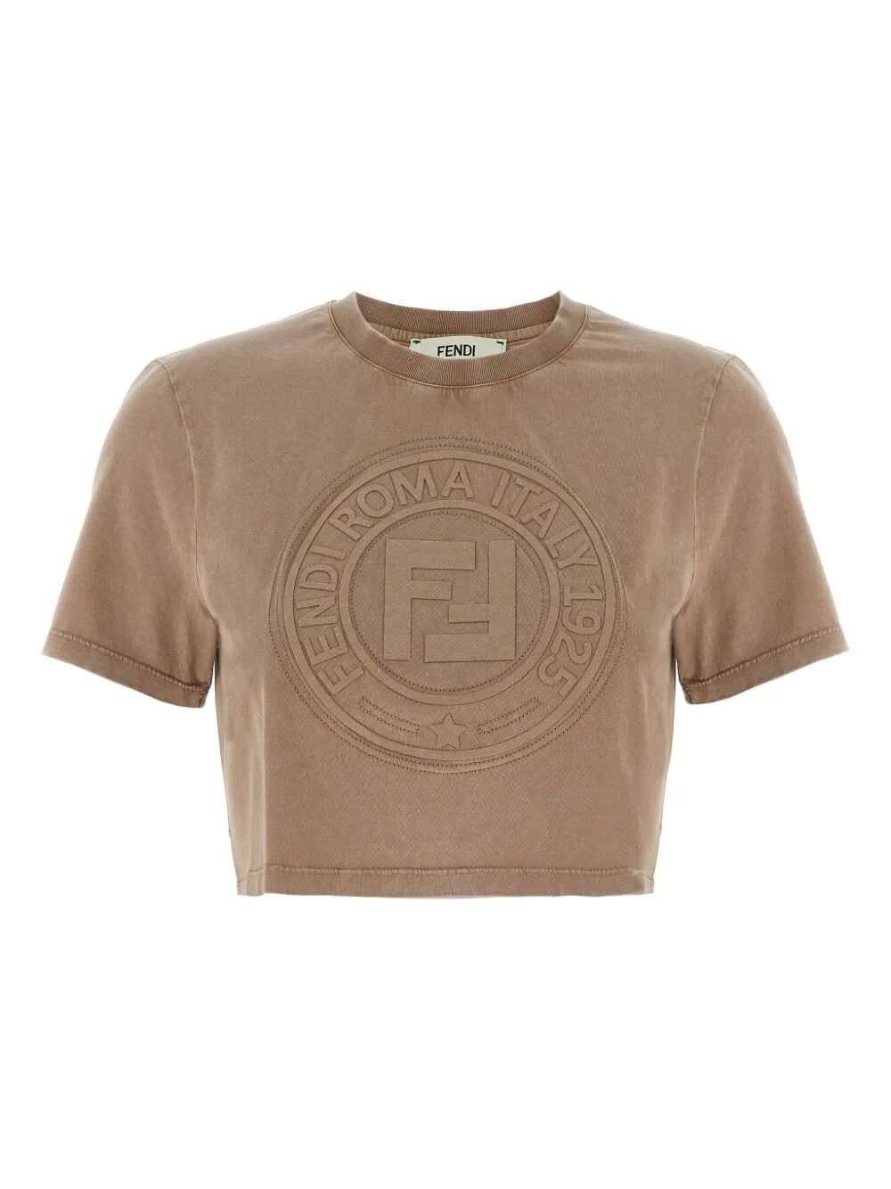 3D FENDI ROMA CROPPED T-SHIRT