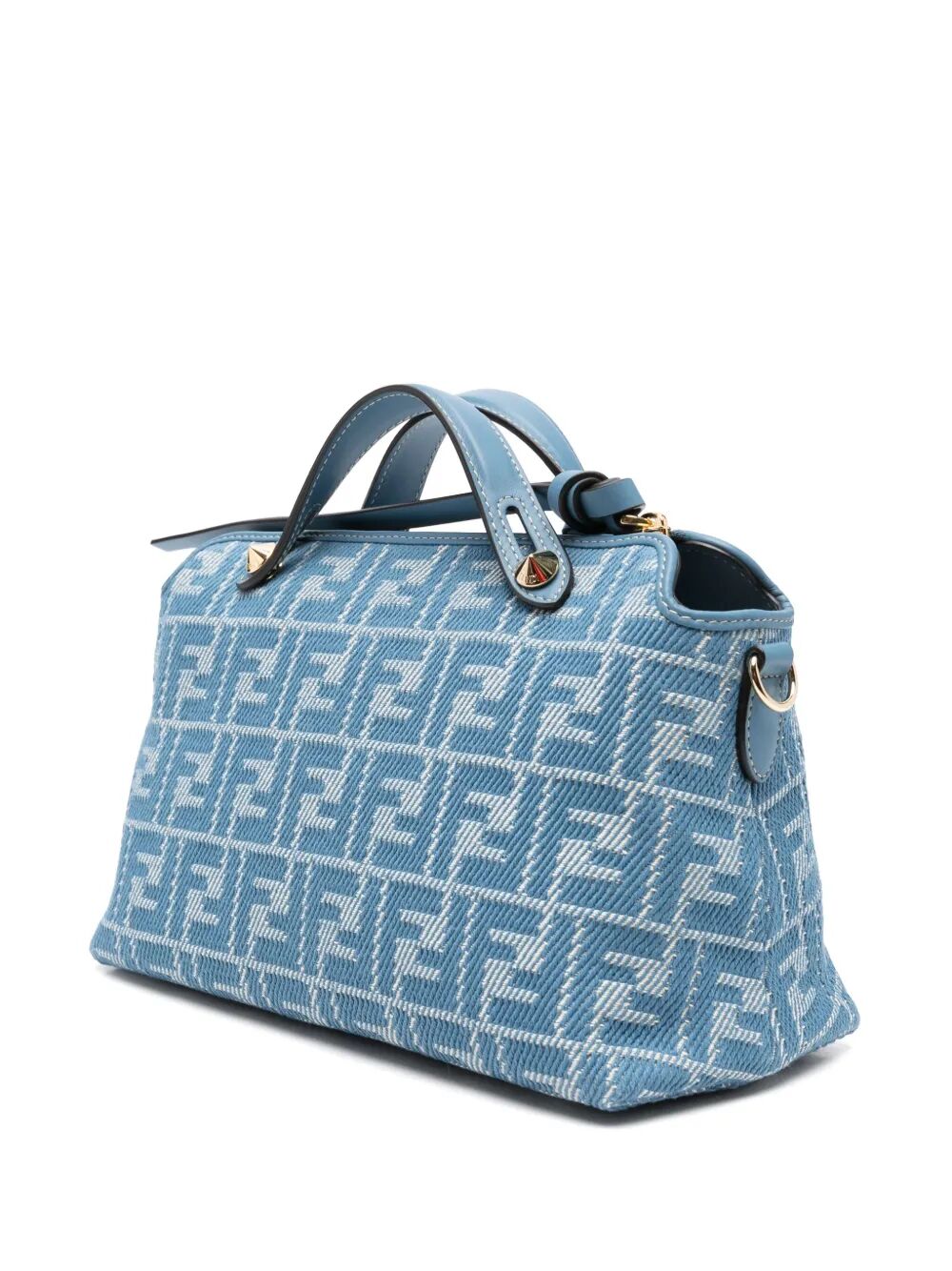 DENIM-EFFECT FF JACQUARD BY THE WAY SOFT MEDIUM BAG