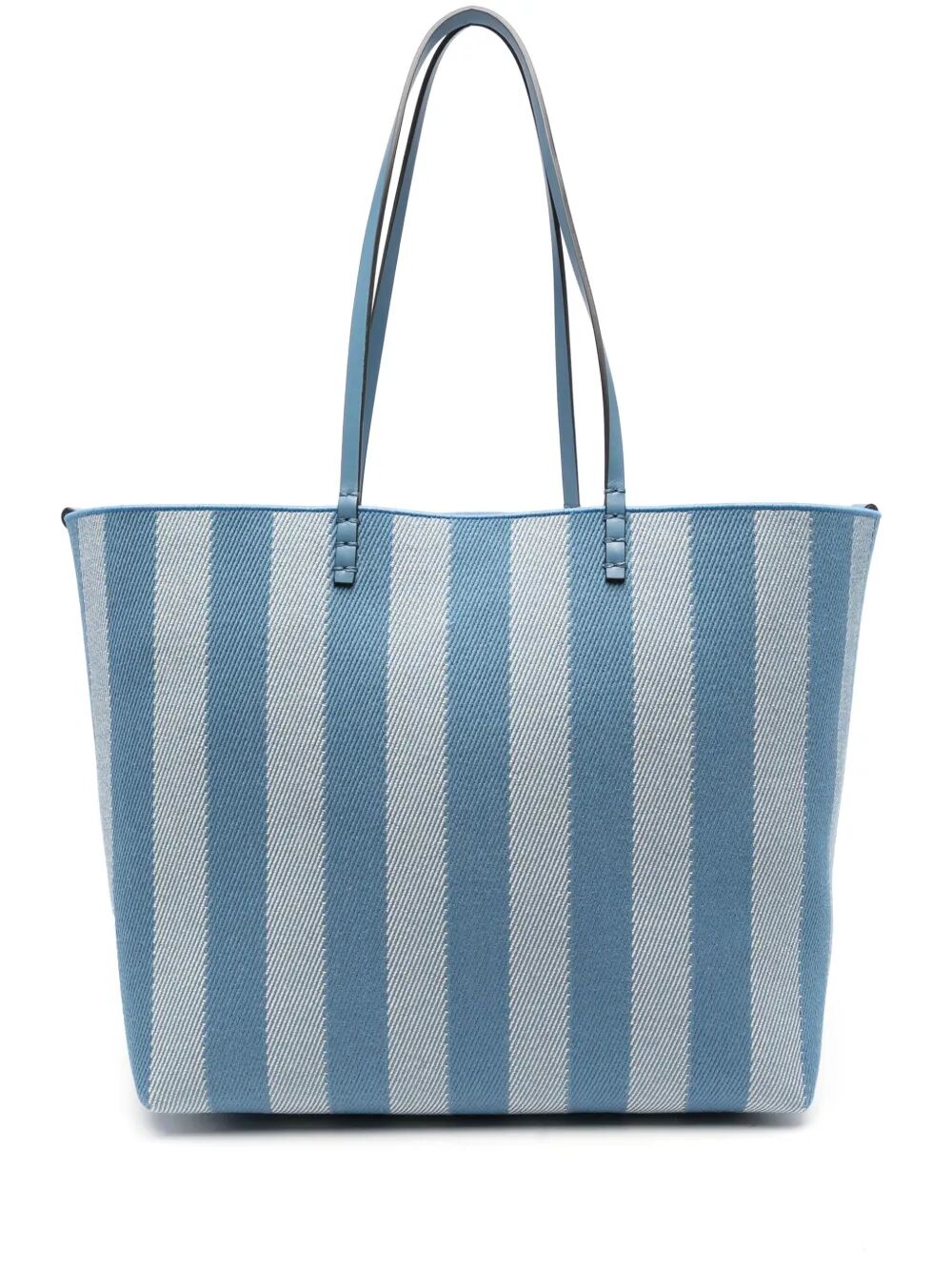 PEQUIN STRIPED AND FF FABRIC ROLL LARGE REVERSIBLE SHOPPER