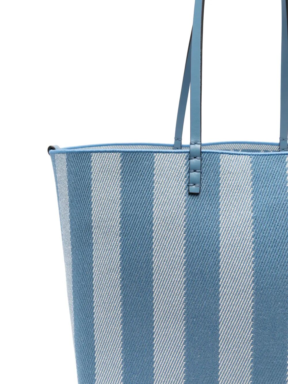 PEQUIN STRIPED AND FF FABRIC ROLL LARGE REVERSIBLE SHOPPER