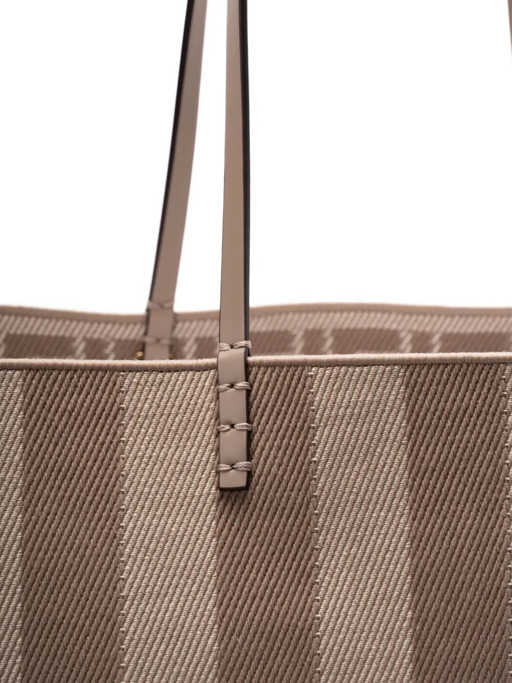 PEQUIN STRIPED AND FF FABRIC ROLL LARGE REVERSIBLE SHOPPER