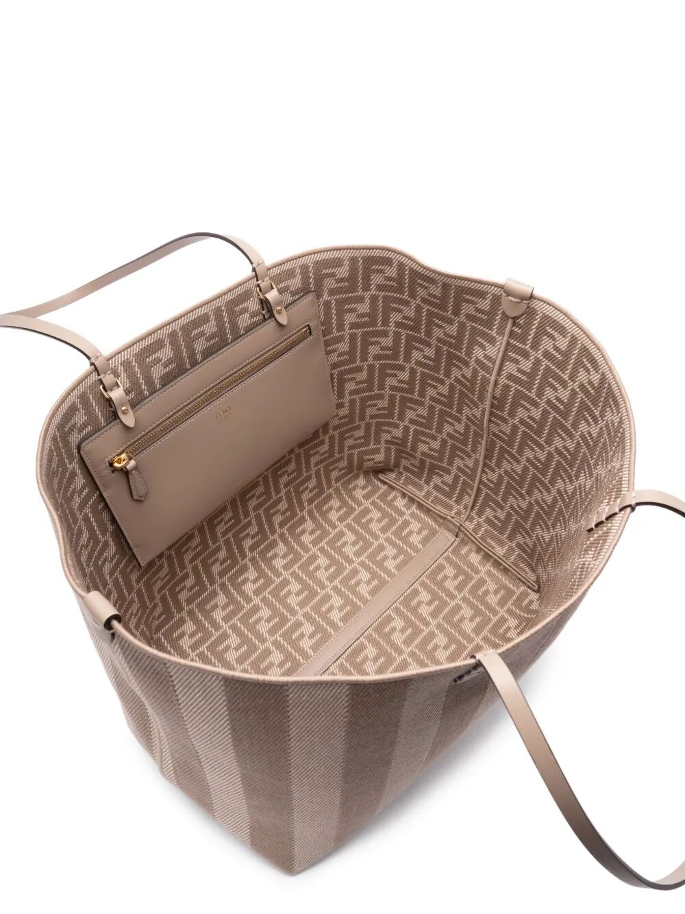 PEQUIN STRIPED AND FF FABRIC ROLL LARGE REVERSIBLE SHOPPER