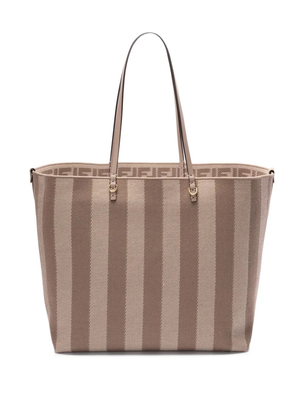 PEQUIN STRIPED AND FF FABRIC ROLL LARGE REVERSIBLE SHOPPER