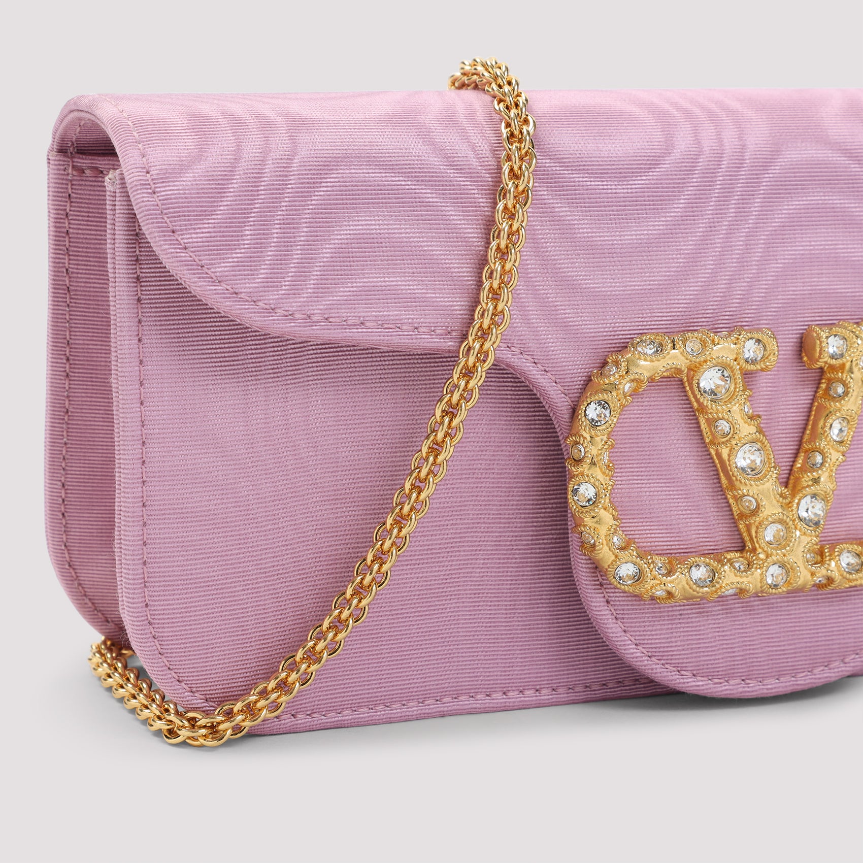 Moiré Textile Clutch