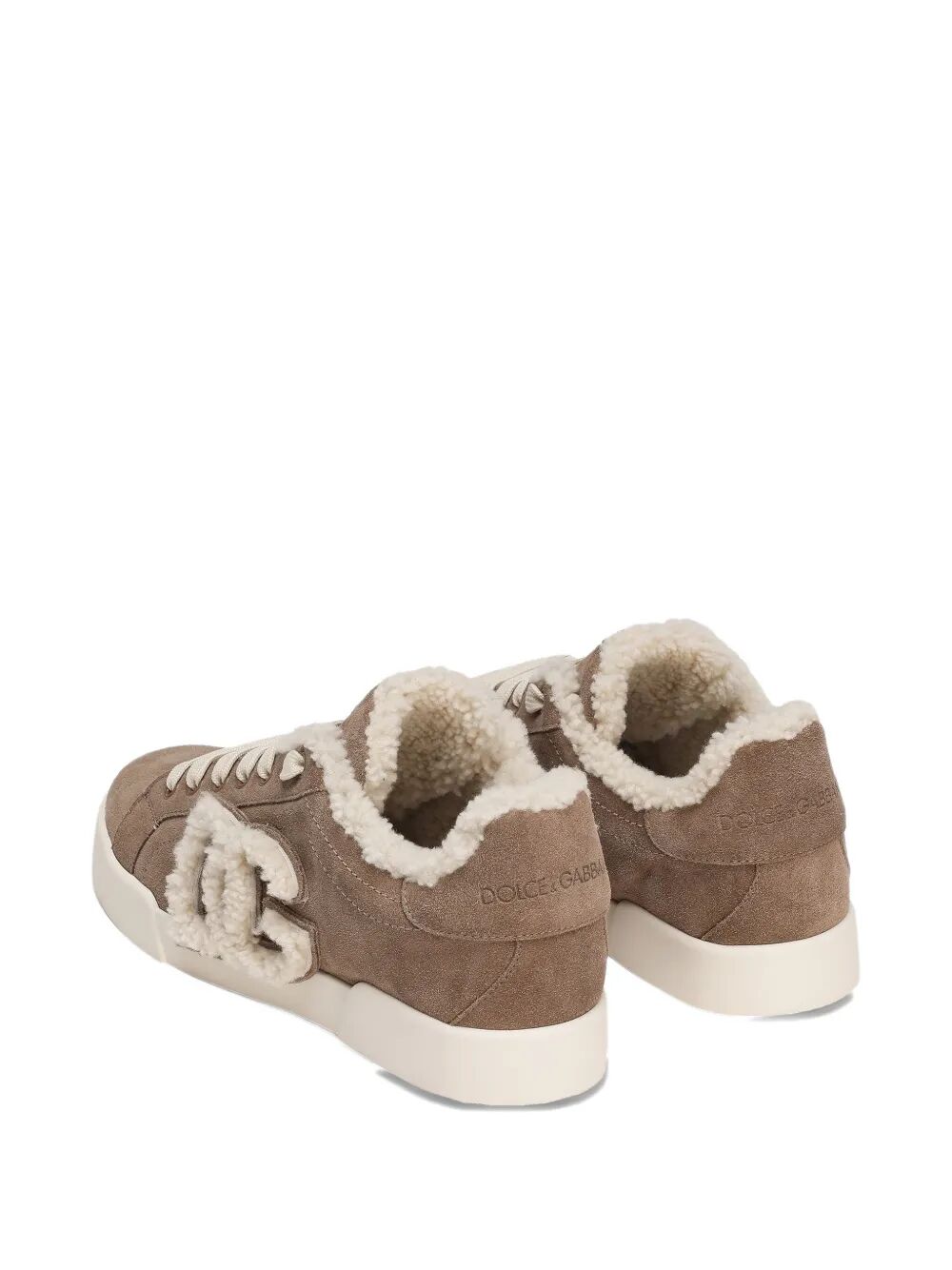 SUEDE SNEAKERS WITH SHEARLING LINING