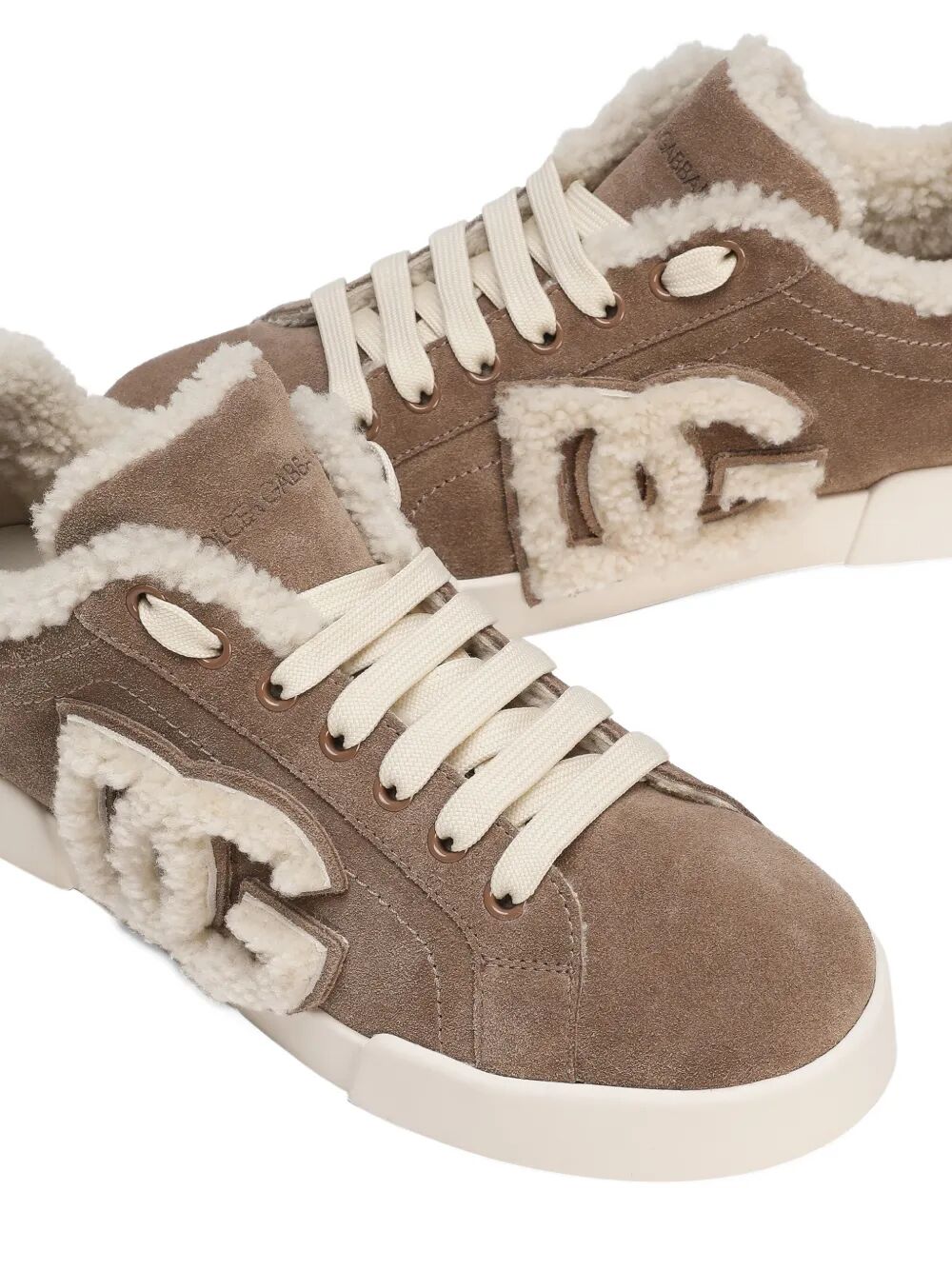 SUEDE SNEAKERS WITH SHEARLING LINING