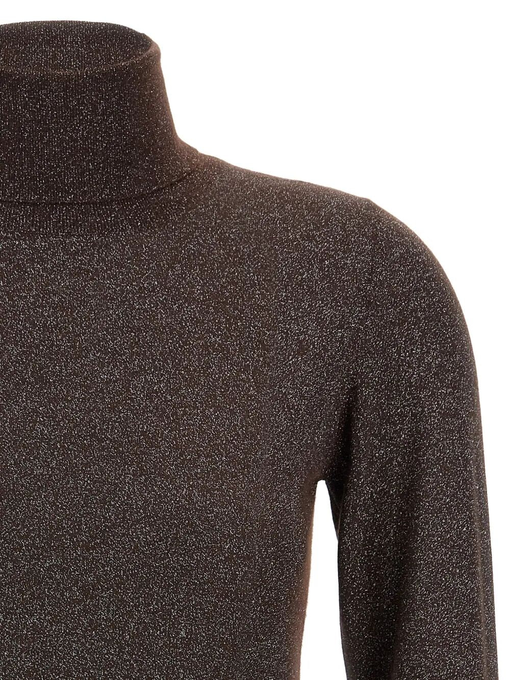 SPARKLING CASHMERE AND SILK LIGHTWEIGHT TURTLENECK SWEATER