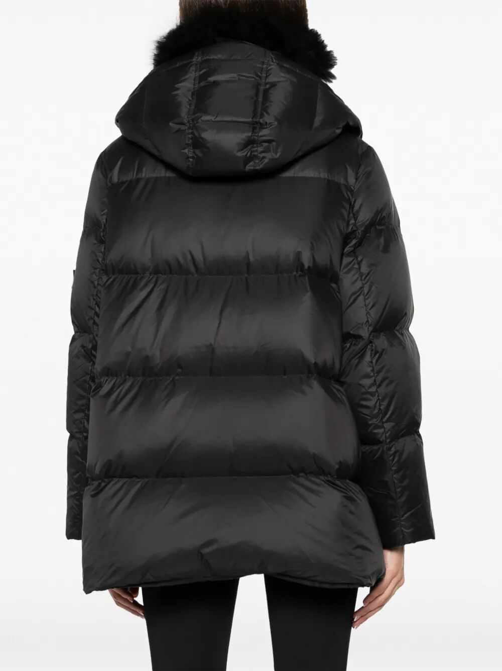 DOUDOUNE HOODED JACKET WITH FUR COLLAR