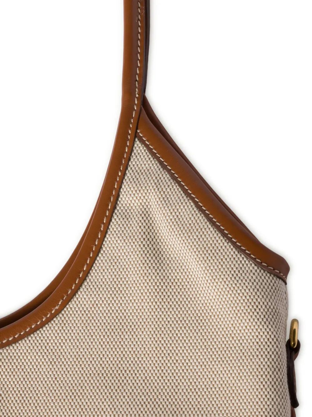 BORSA IVY IN CANVAS E PELLE