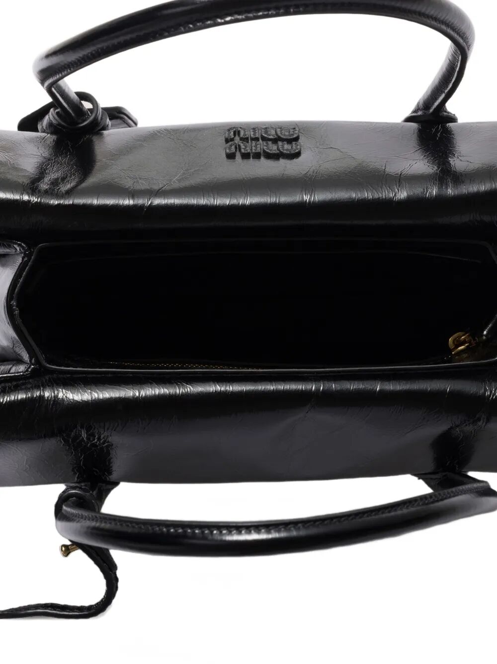 SOLITAIRE SHINY LEATHER BAG
