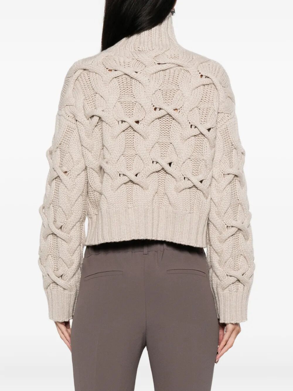 CABLE-KNIT CASHMERE SWEATER