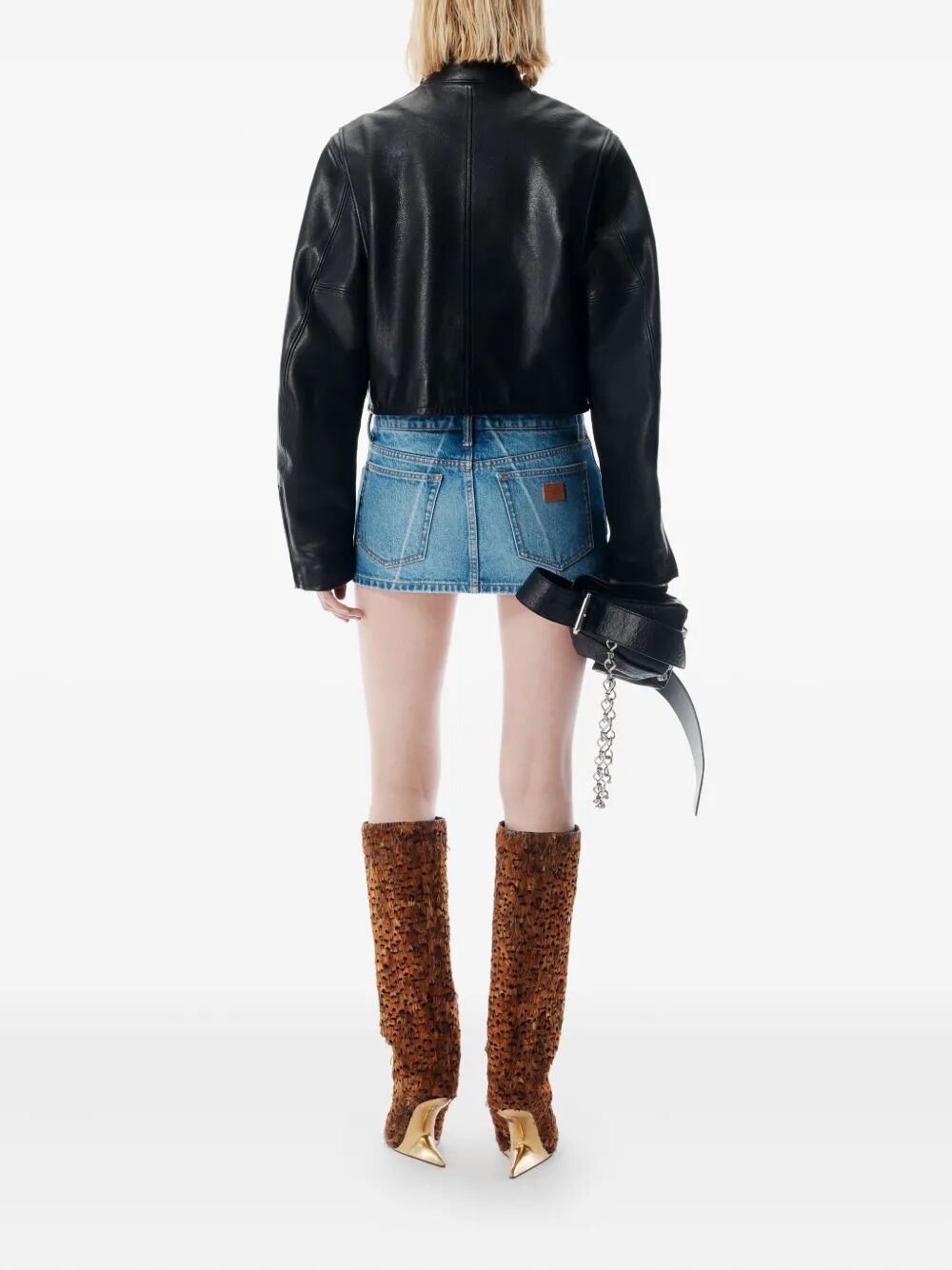 FOLDLINE DENIM SKORT