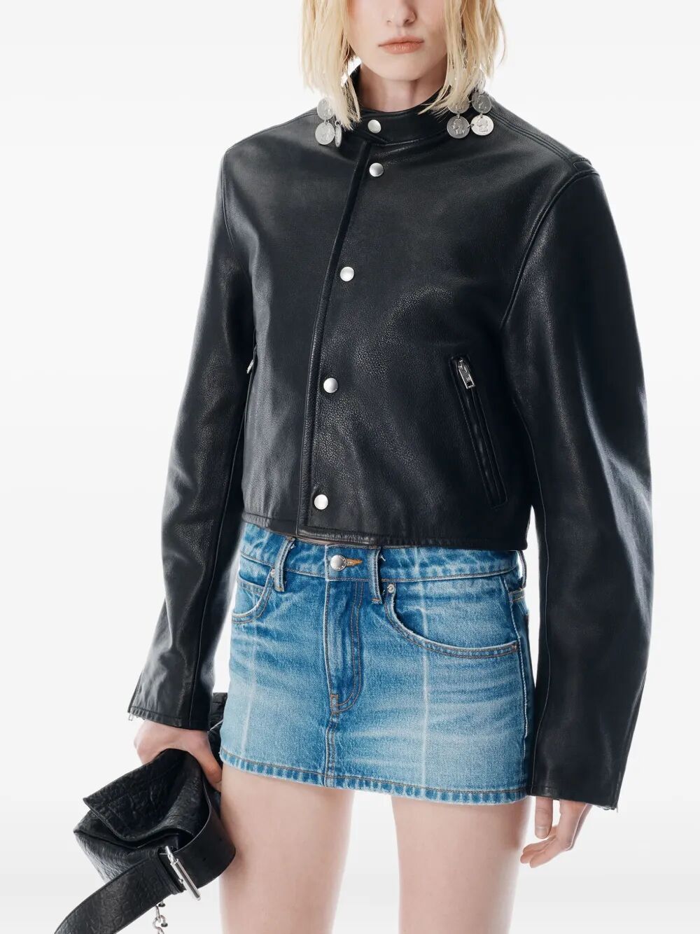 FOLDLINE DENIM SKORT