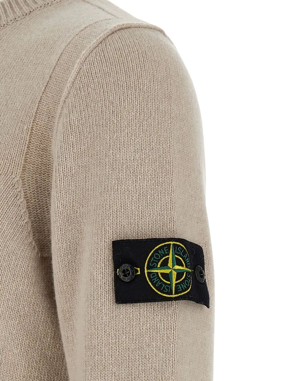 CREW NECK WOOL SWEATER WITH REVERSE STITCH DETAILS