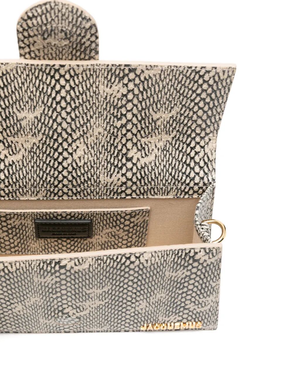 LE GRAND BAMBINO IN COBRA-EMBOSSED LEATHER