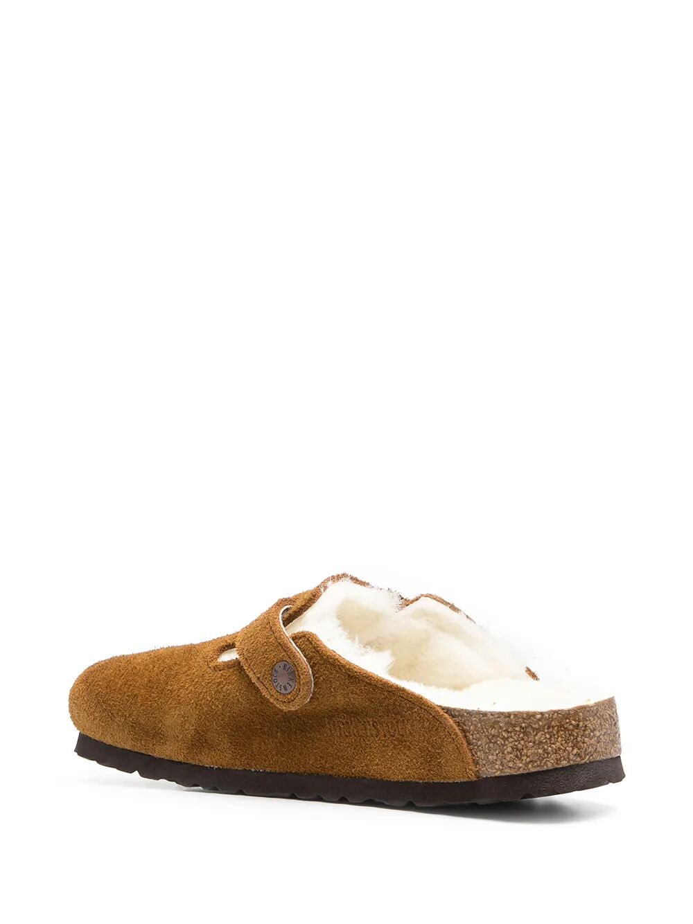 BOSTON SUEDE MULE WITH FUR LINING