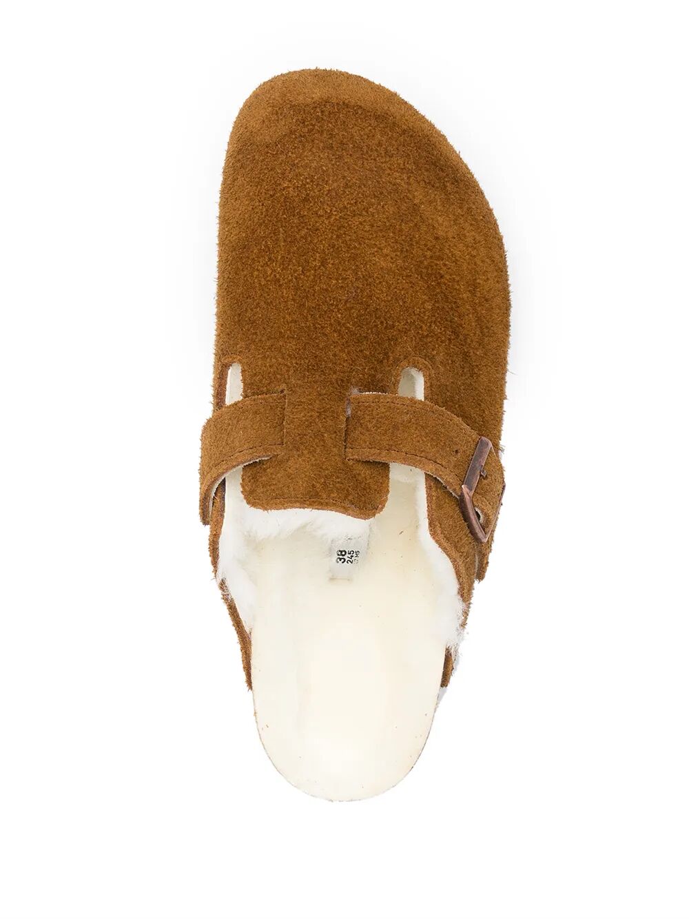 BOSTON SUEDE MULE WITH FUR LINING