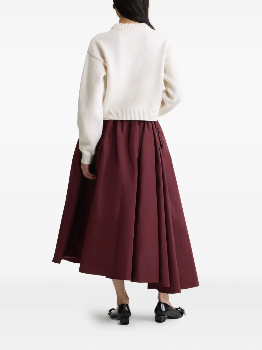 LOGO AND JP MONOGRAM INTARSIA WOOL AND CASHMERE JUMPER