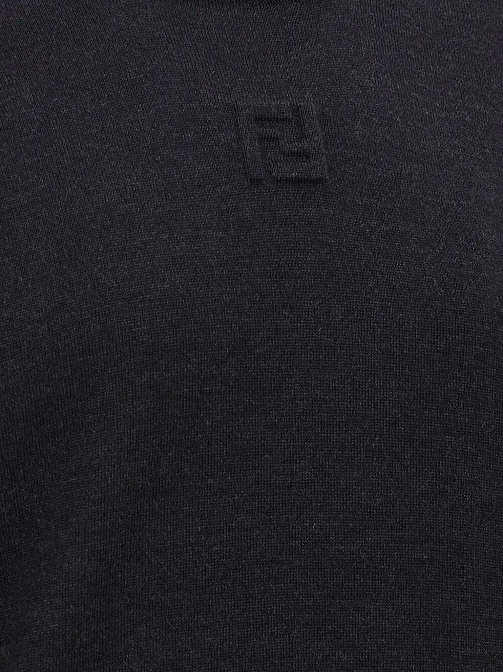 EMBOSSED FF DETAIL WOOL JUMPER