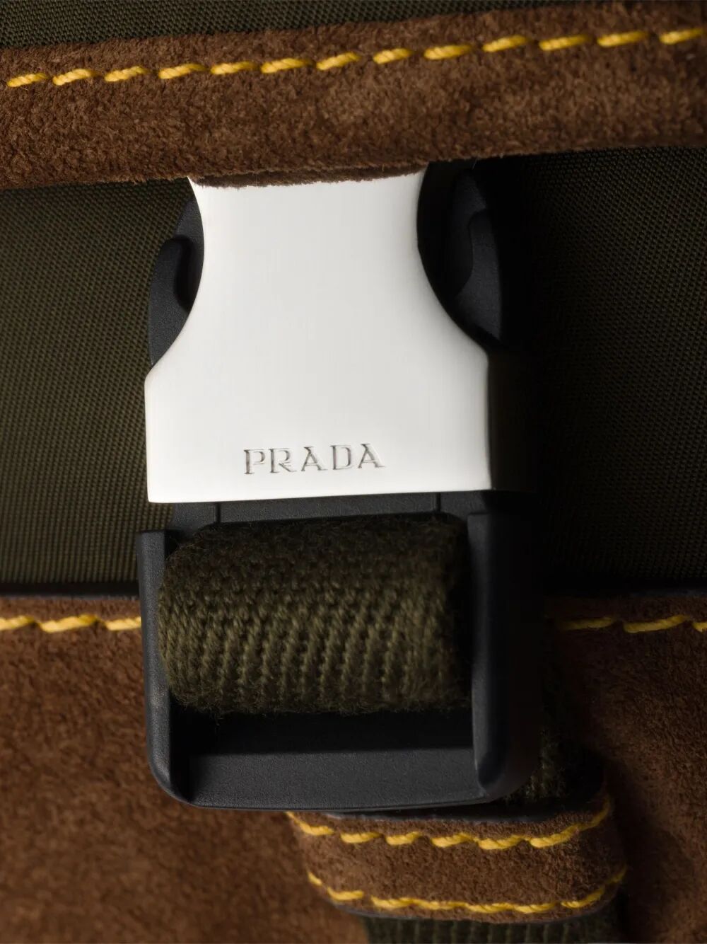 RE-NYLON AND SUEDE BELT BAG