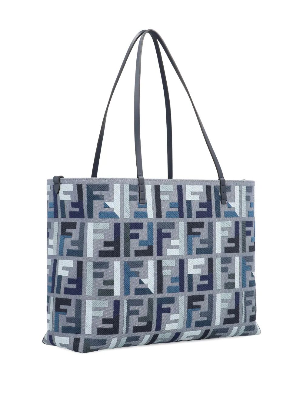 ROLL LARGE CANVAS SHOPPER WITH FF EMBROIDERY