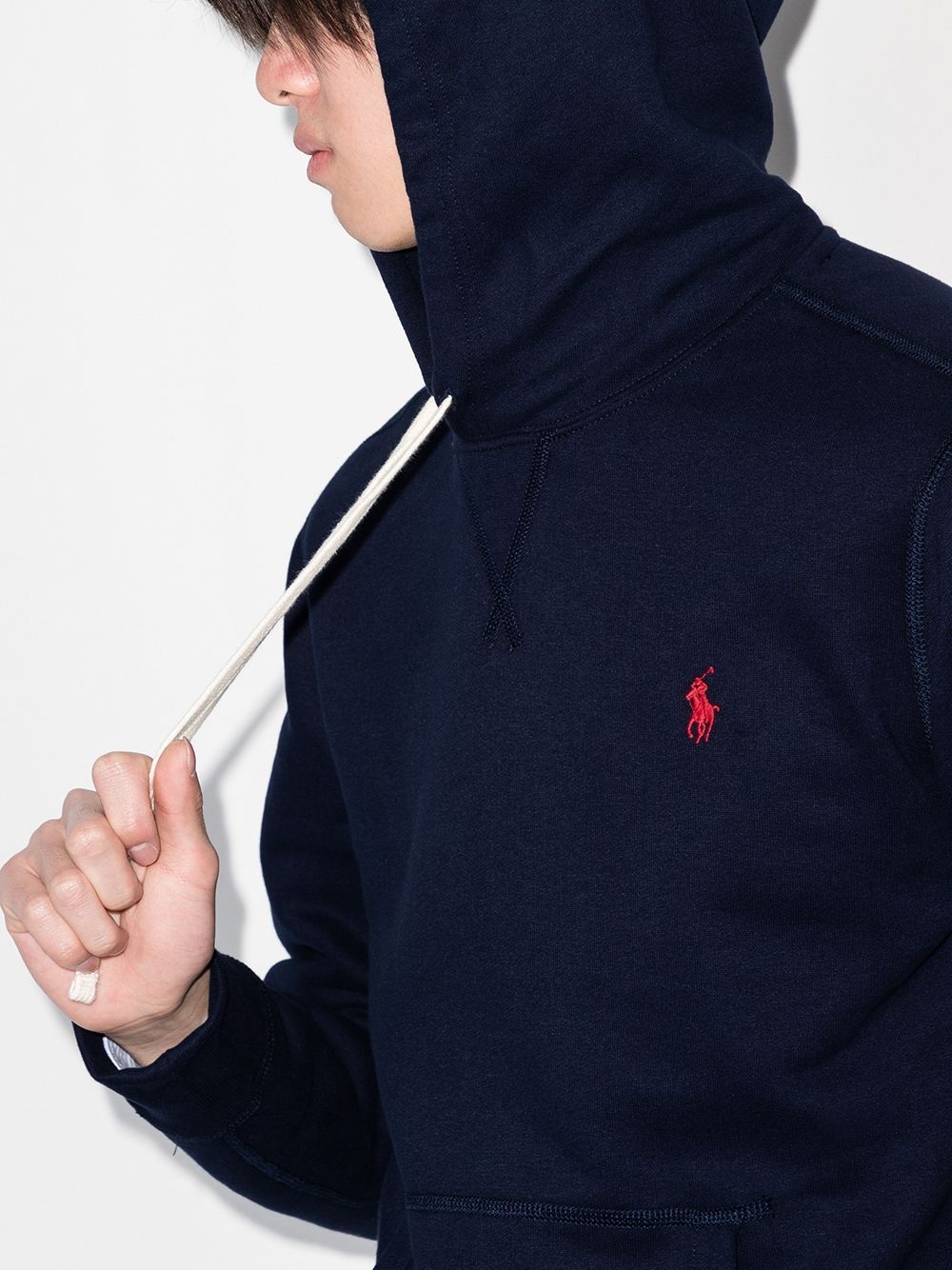 THE RL COTTON-BLEND FLEECE HOODIE