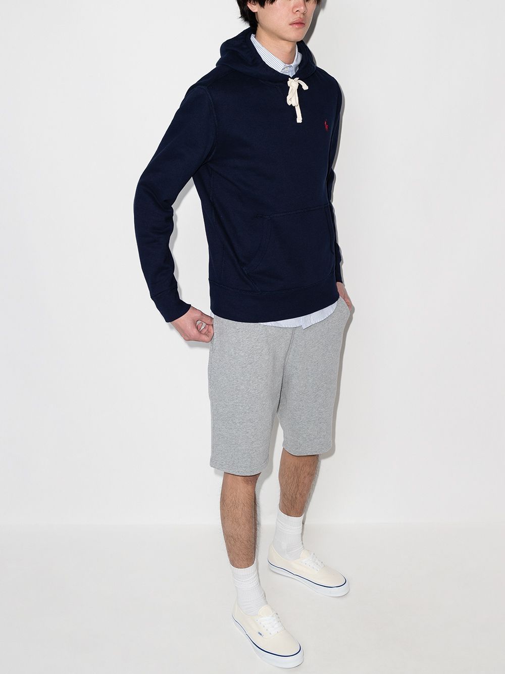 THE RL COTTON-BLEND FLEECE HOODIE