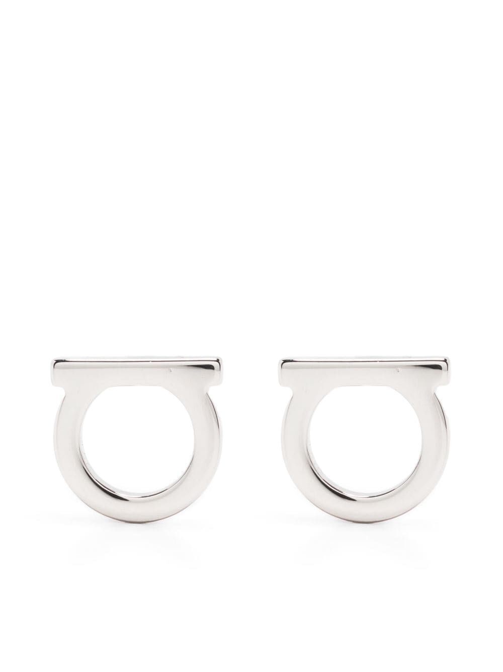 GANCINI STUD EARRINGS WITH GLOSSY GOLD FINISH 12D