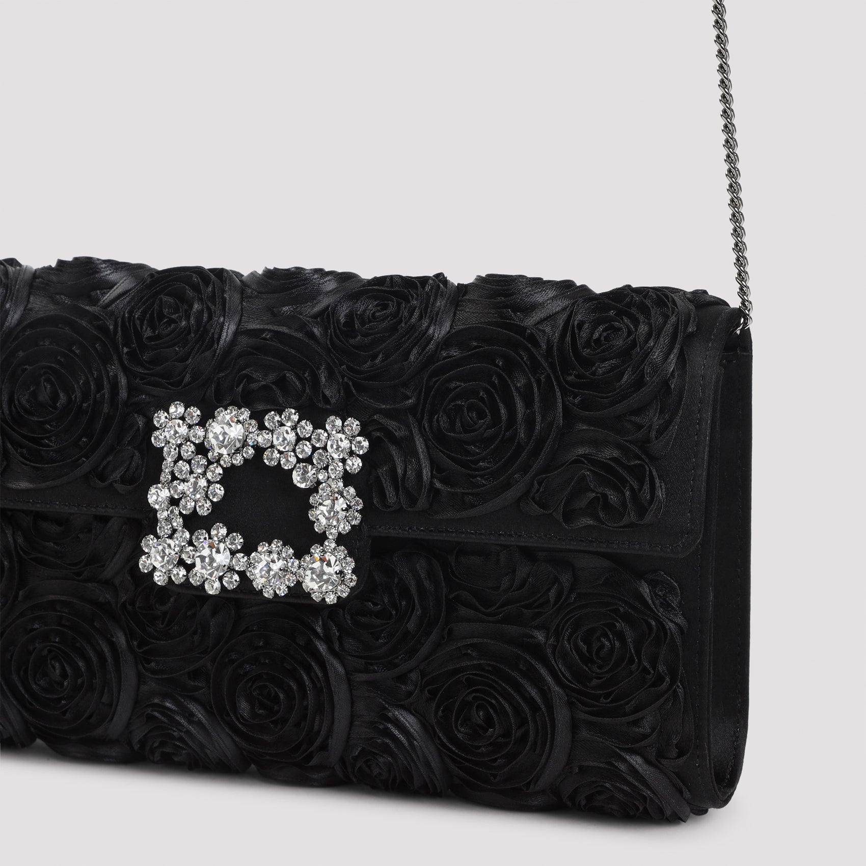 Envelope Flap Rose Flower Buckle Shoulder Bag