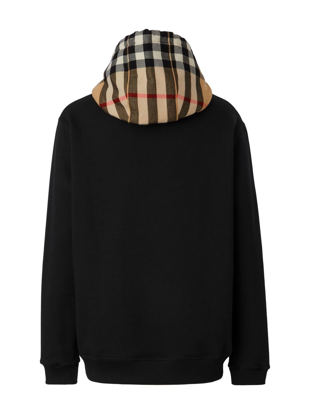 CHECK HOOD COTTON HOODIE