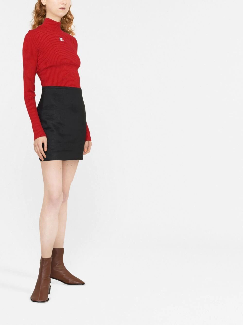 RE-EDITION RIB KNIT MOCKNECK SWEATER