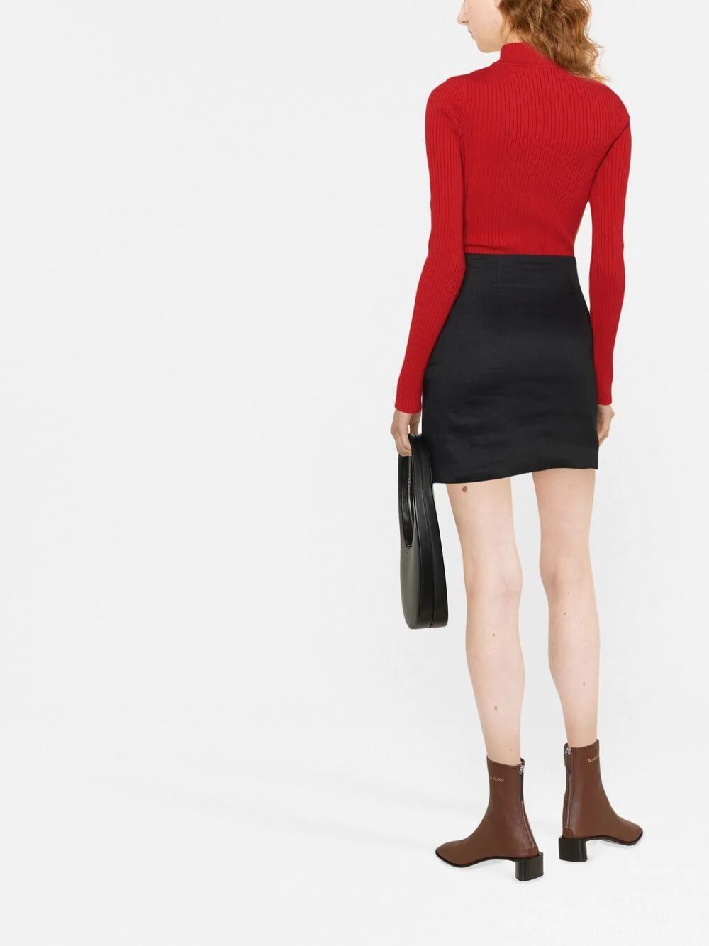 RE-EDITION RIB KNIT MOCKNECK SWEATER