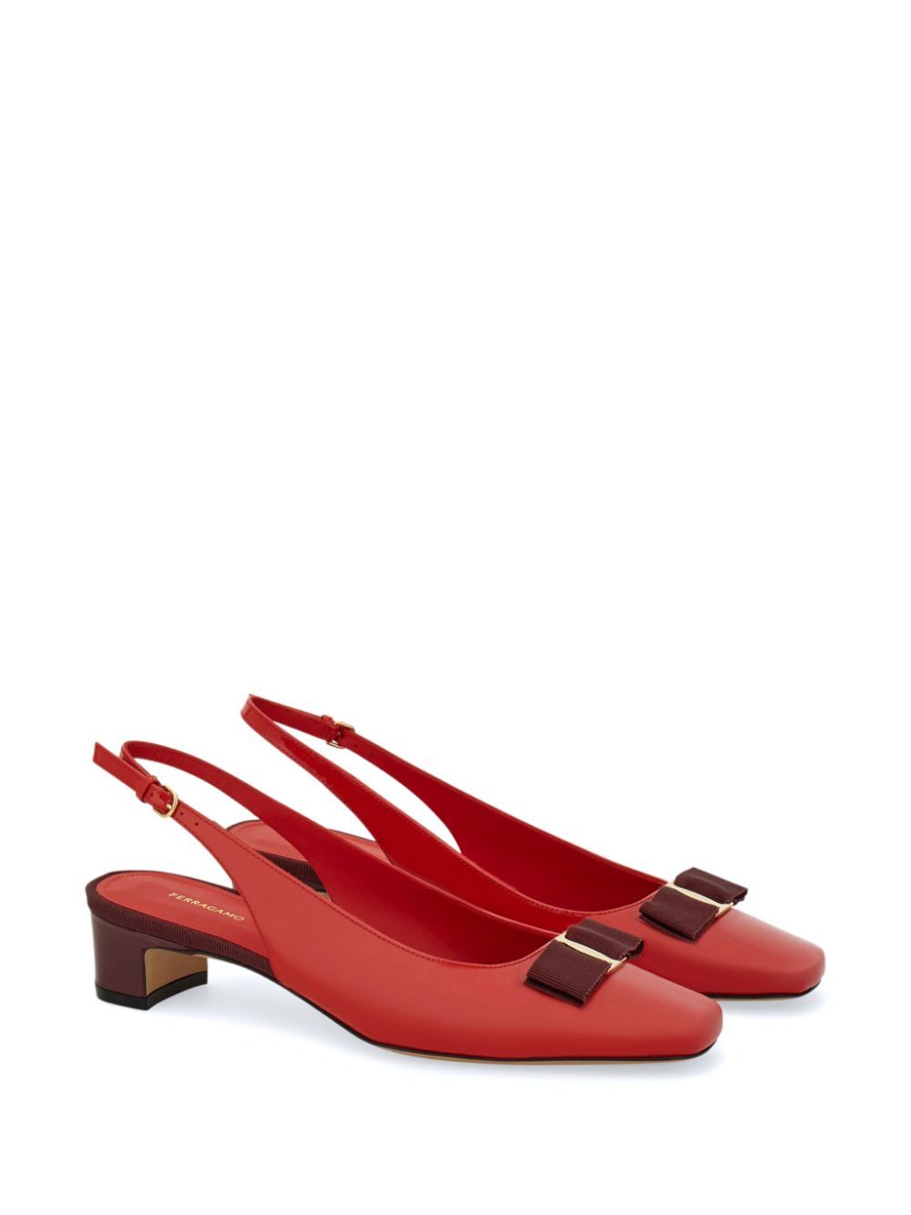 RIVADA PATENT LEATHER SLINGBACK WITH VARA BOW