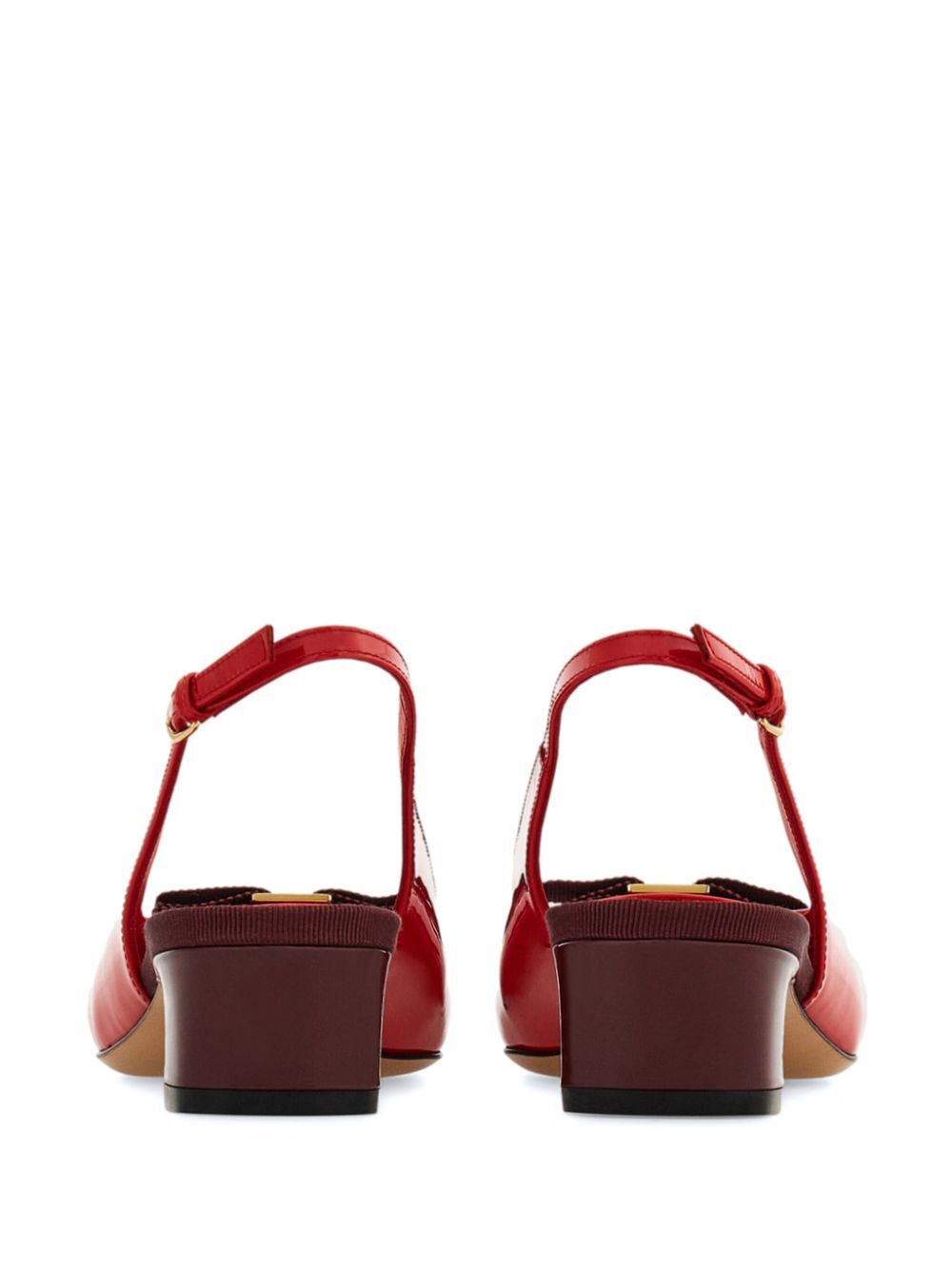 RIVADA PATENT LEATHER SLINGBACK WITH VARA BOW
