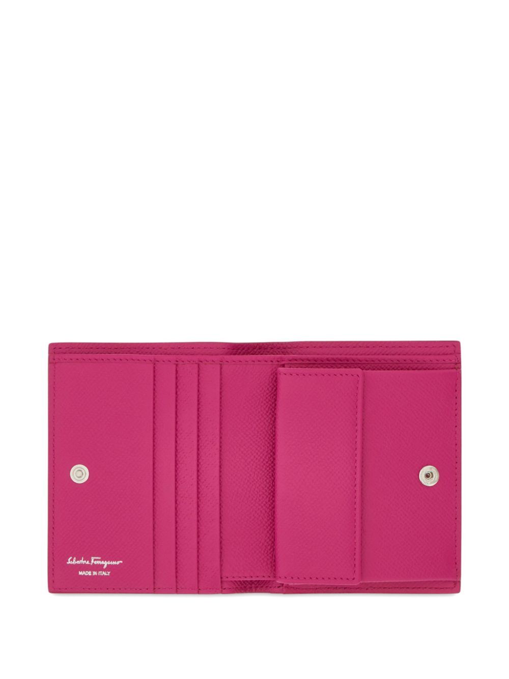 GRAINED LEATHER GANCINI COMPACT WALLET