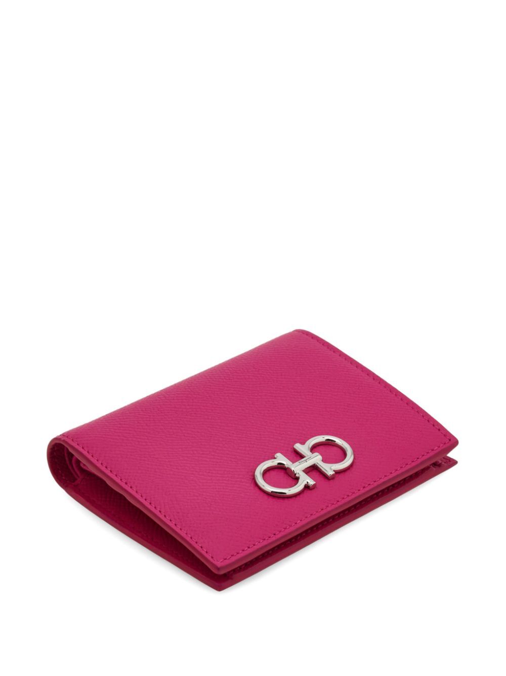 GRAINED LEATHER GANCINI COMPACT WALLET